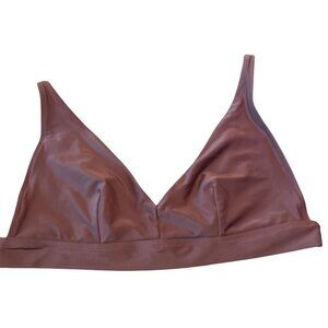 Aerie Brown Scoop bikini top XXL